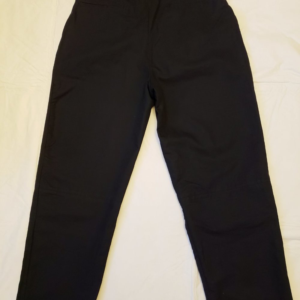 Sandro Pleated High Waisted Tapered Leg Cropped Paperbag Pants - Picture 6 of 8